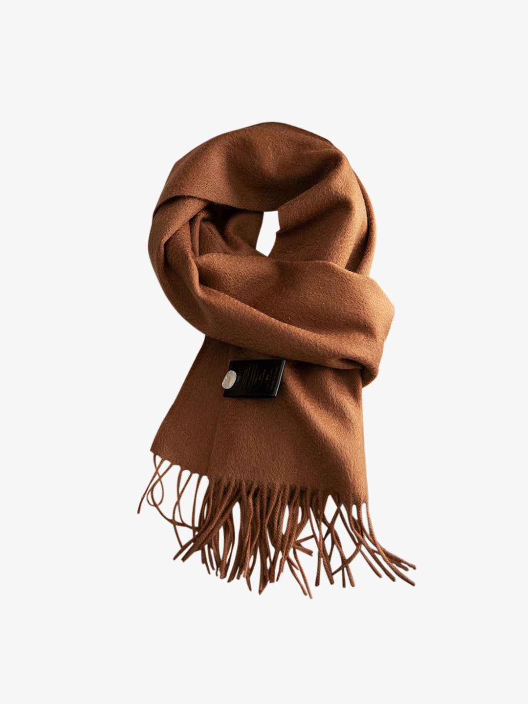 100% Pure Cashmere Water Ripple Solid Scarf | Unisex
