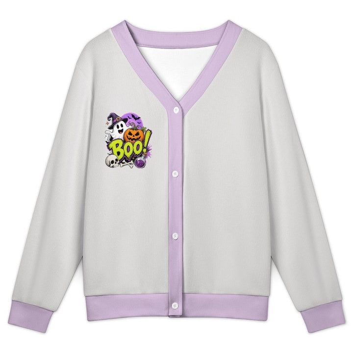 Boo Ghost Halloween Skull - Women&