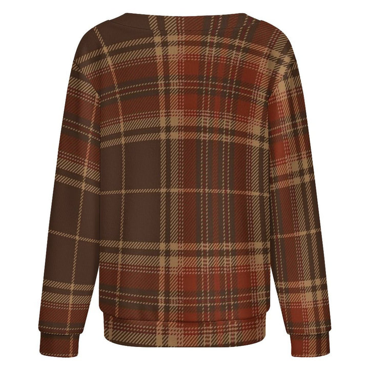 Plaid Ghost Pumpkin - Women&