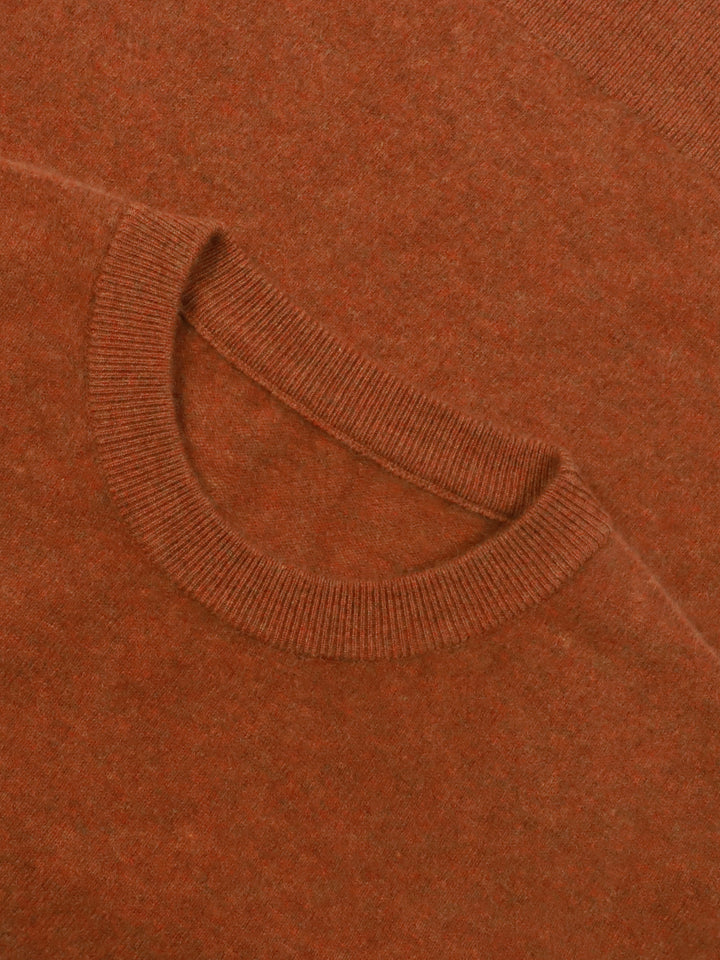 Men Premium Wool Cashmere Blend Classic Crewneck Sweater Luxury Lightweight Knit Pullover