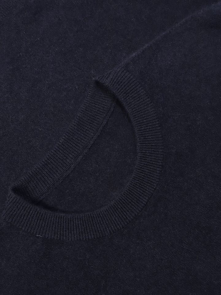 Men Premium Wool Cashmere Blend Classic Crewneck Sweater Luxury Lightweight Knit Pullover