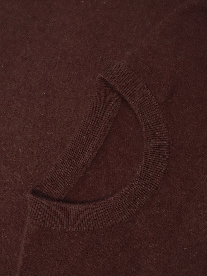 Men Premium Wool Cashmere Blend Classic Crewneck Sweater Luxury Lightweight Knit Pullover