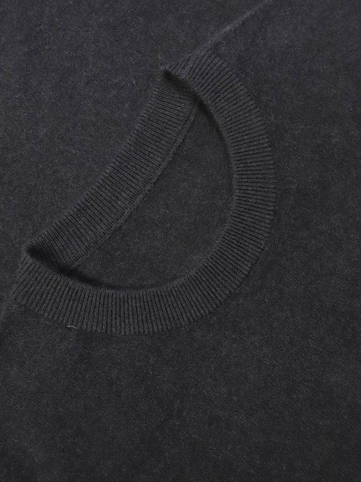 Men Premium Wool Cashmere Blend Classic Crewneck Sweater Luxury Lightweight Knit Pullover