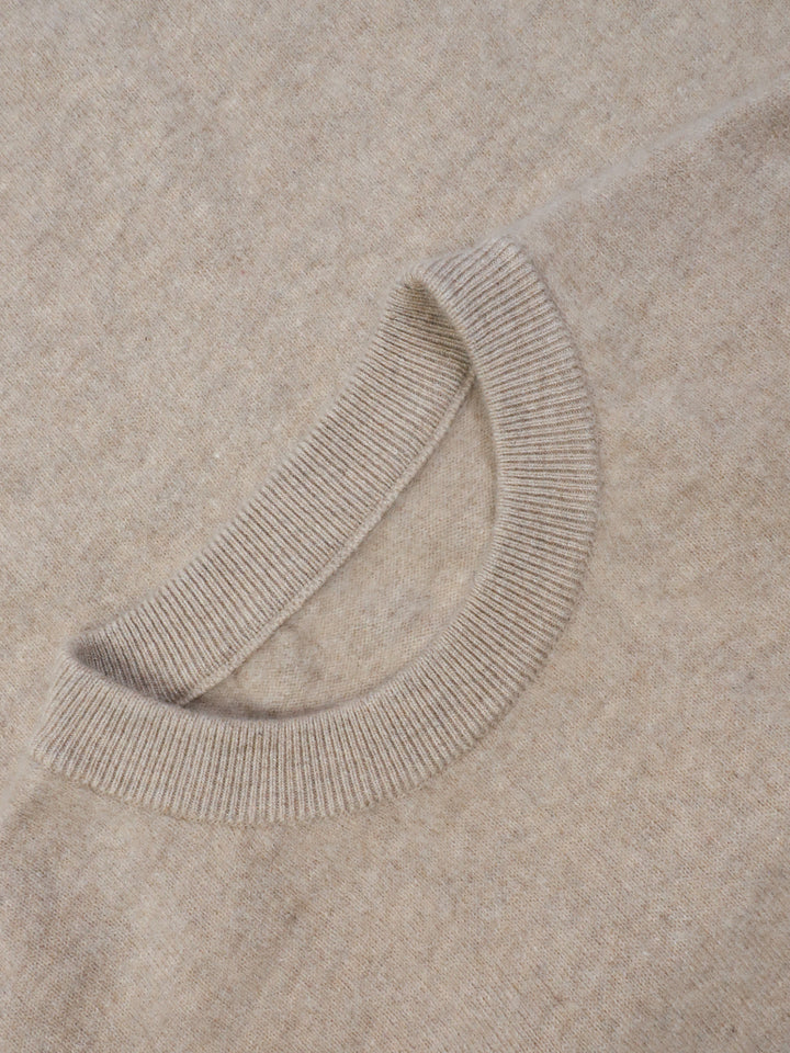 Men Premium Wool Cashmere Blend Classic Crewneck Sweater Luxury Lightweight Knit Pullover