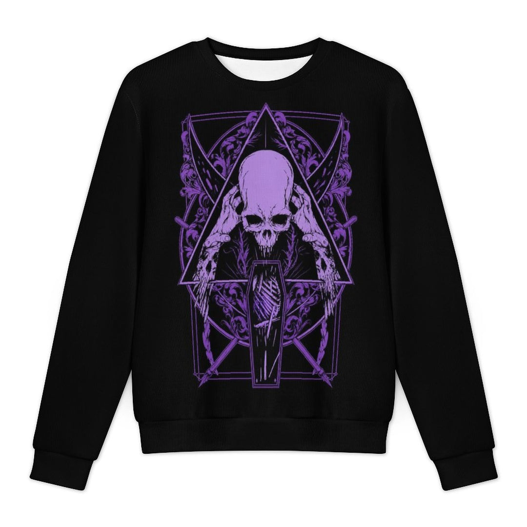 Purple Skull Allover Print - Men&