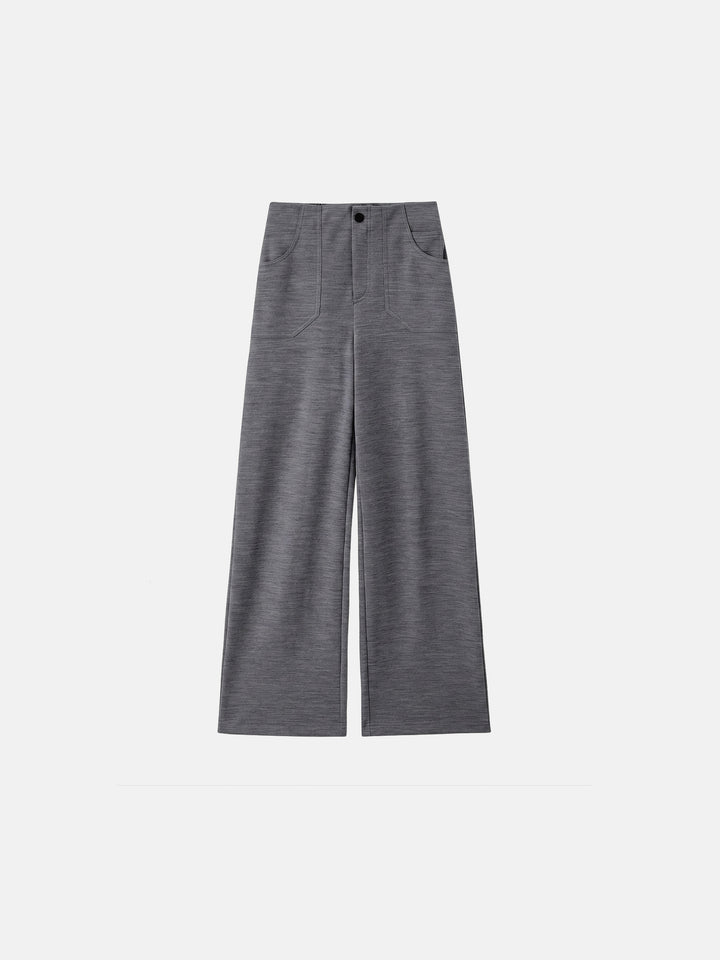 100% Wool Straight Leg Pants - Machine Washable