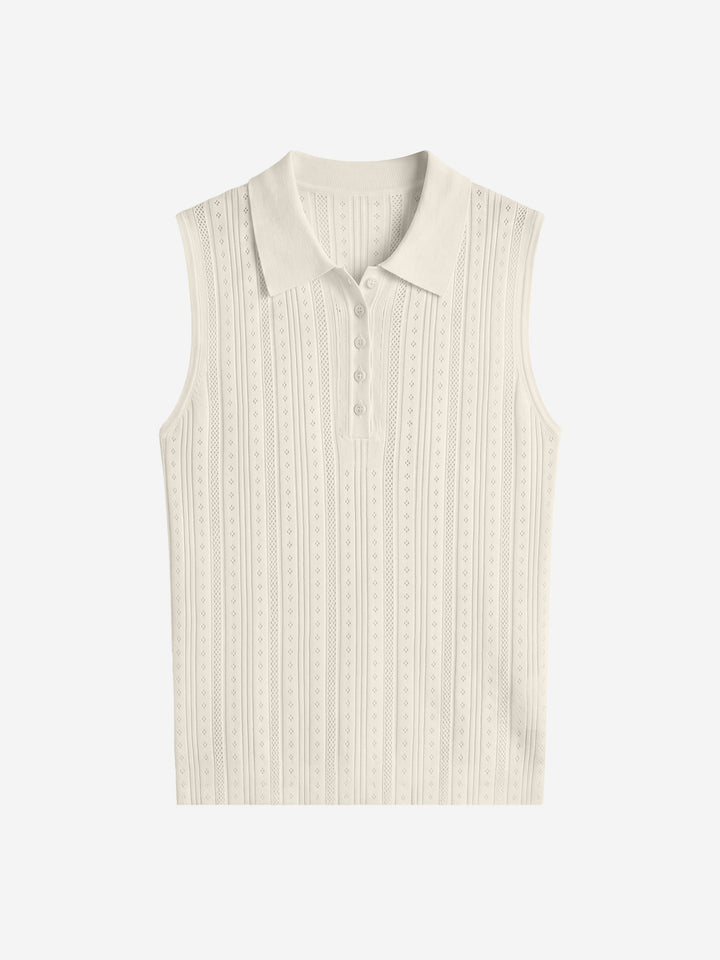 Lightweight Tencel Linen Knit Tank Top for Women