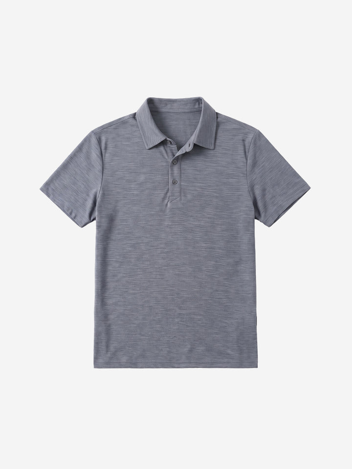 Polo en laine mérinos pour homme - Séchage rapide - Randonnée en extérieur - Haut de sport