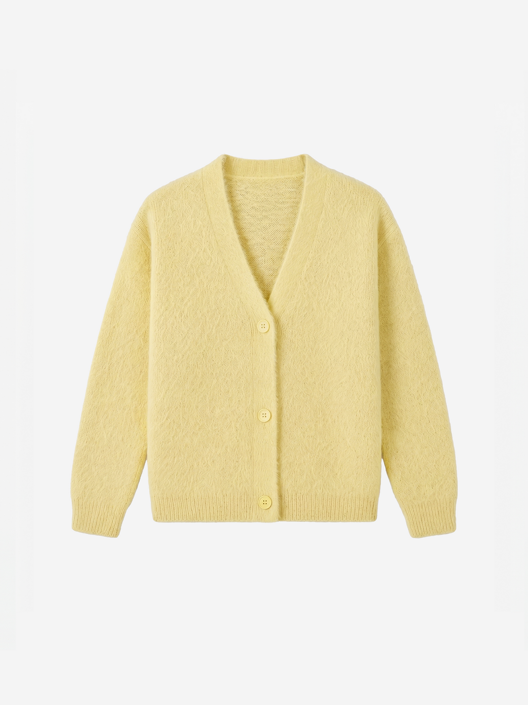 Women Warm Fluffy V-Neck Knit Cardigan