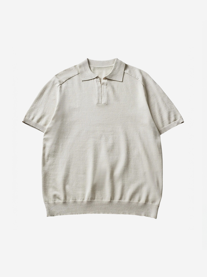 Knitted short-sleeved POLO shirt men&