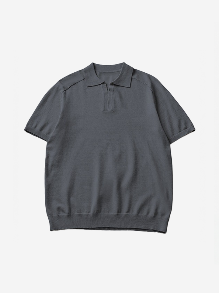 Knitted short-sleeved POLO shirt men&