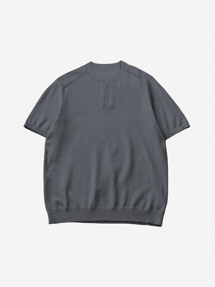 Knitted short-sleeved POLO shirt men&