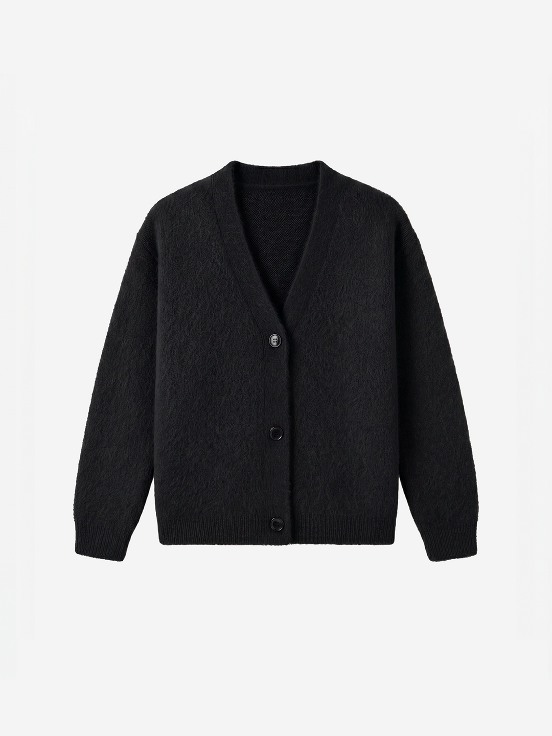 Women Warm Fluffy V-Neck Knit Cardigan