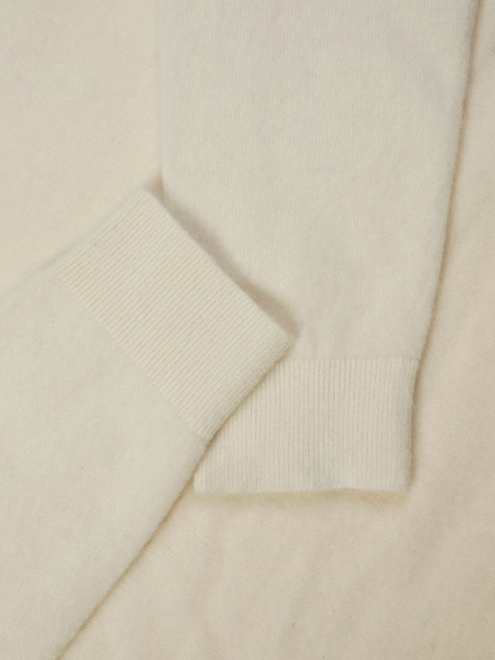 Men Premium Wool Cashmere Blend Classic Crewneck Sweater Luxury Lightweight Knit Pullover