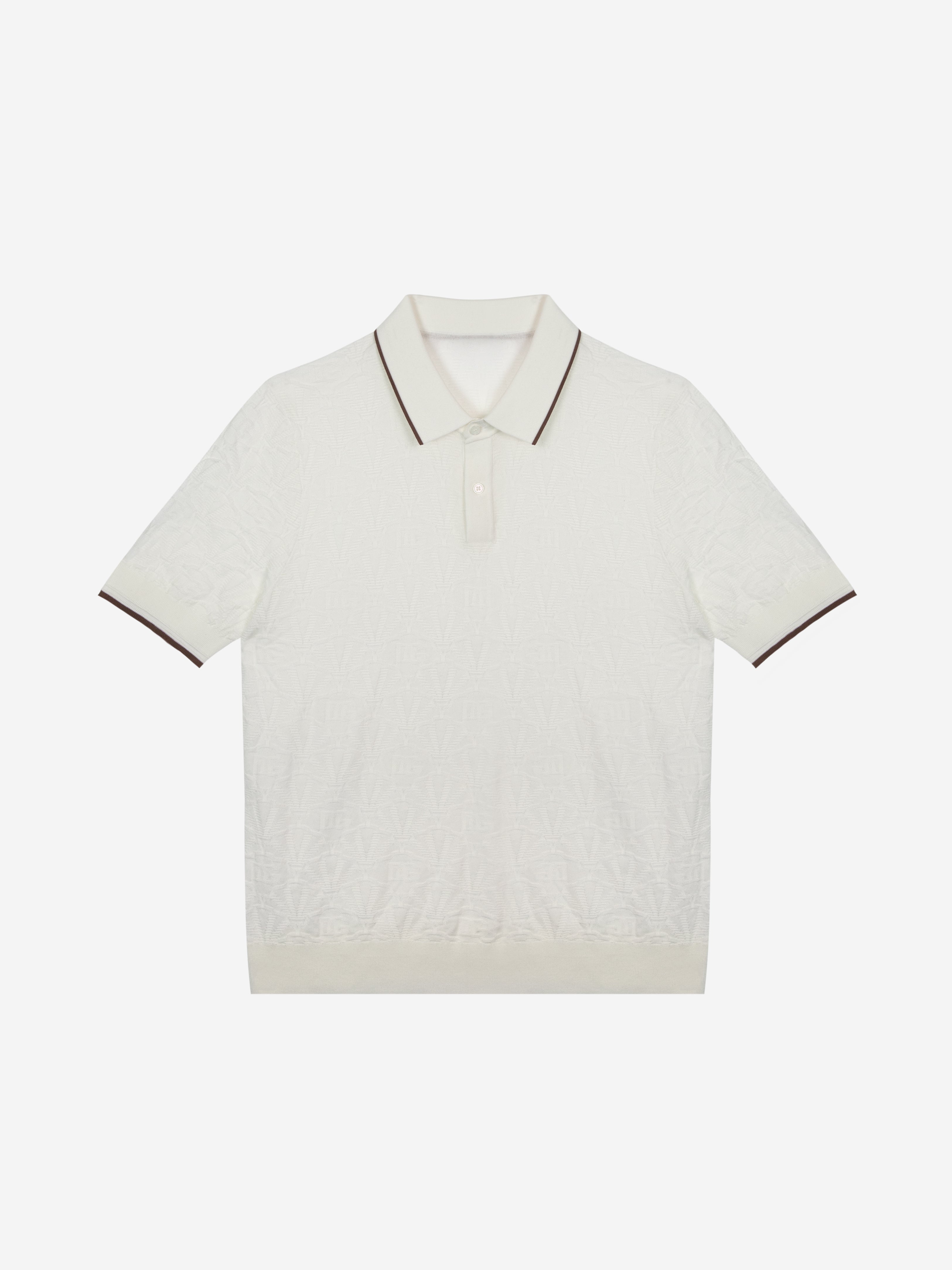 Men's Luxury Jacquard Knit Polo Shirt – Wynool