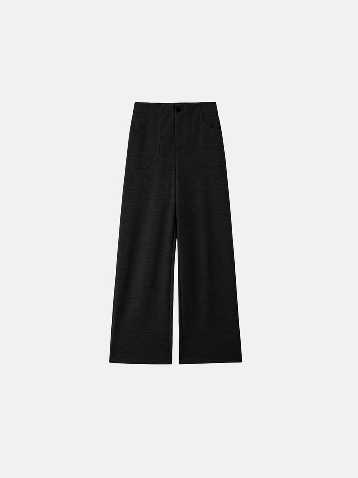 100% Wool Straight Leg Pants - Machine Washable