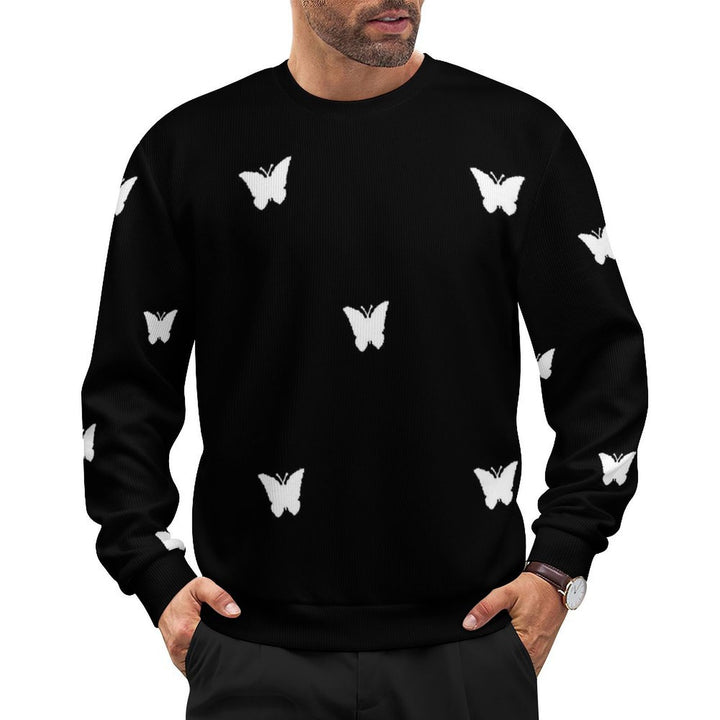 White Butterfly Print - Men&