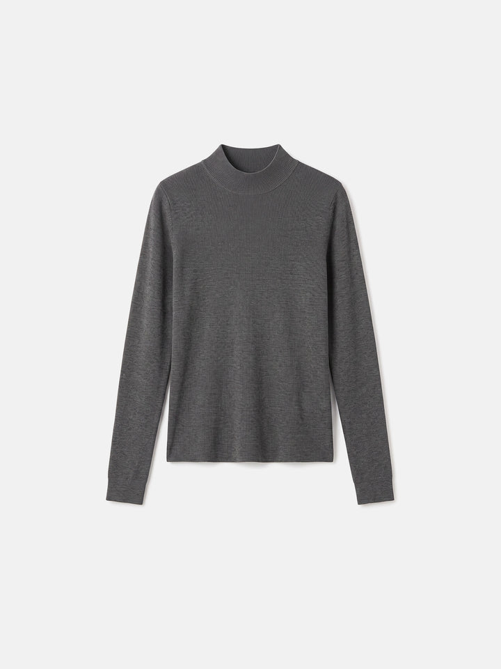 Cashmere Mock Neck Slim Fit Knit
