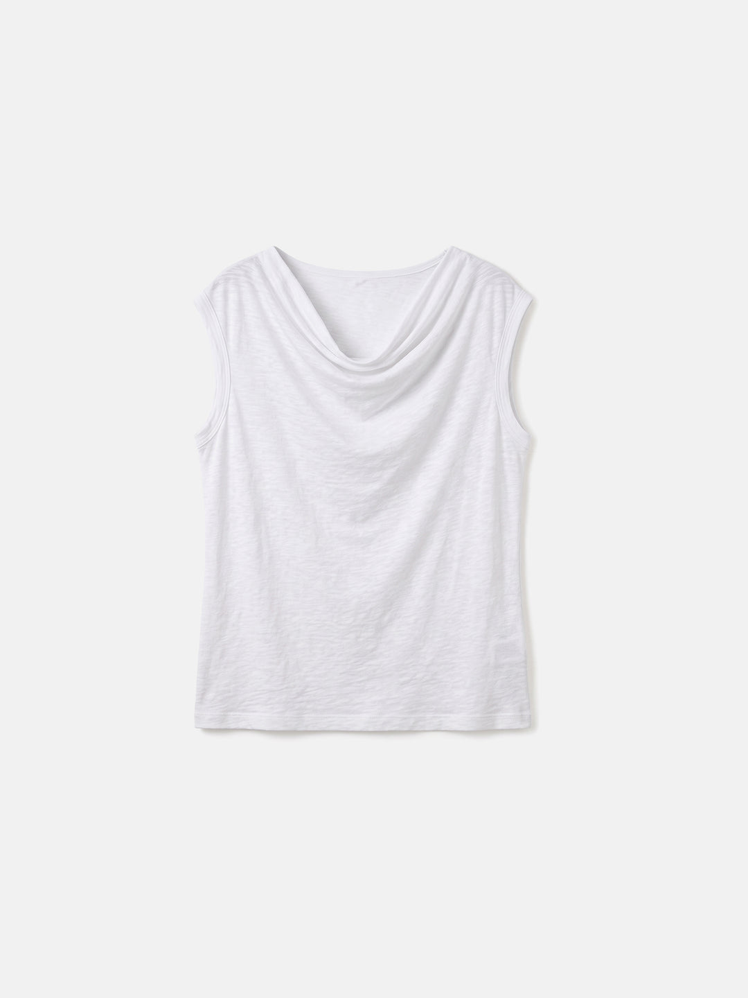 100% Pure Hemp Off-Shoulder Cowl Neck Knit Top — Sustainable Luxury Ethereal Summer Blouse