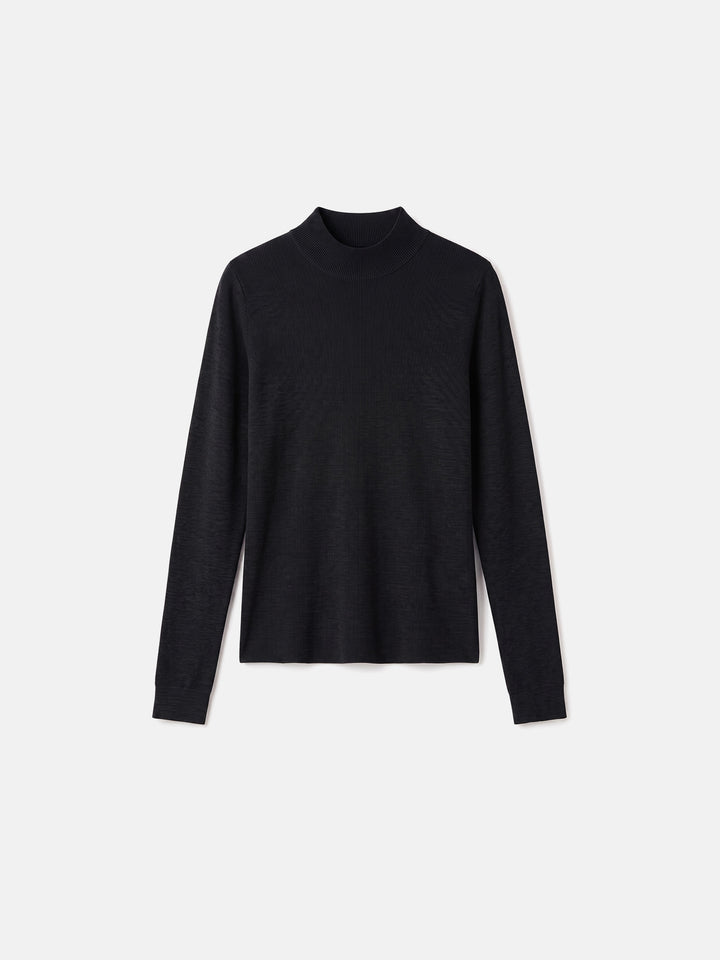Cashmere Mock Neck Slim Fit Knit
