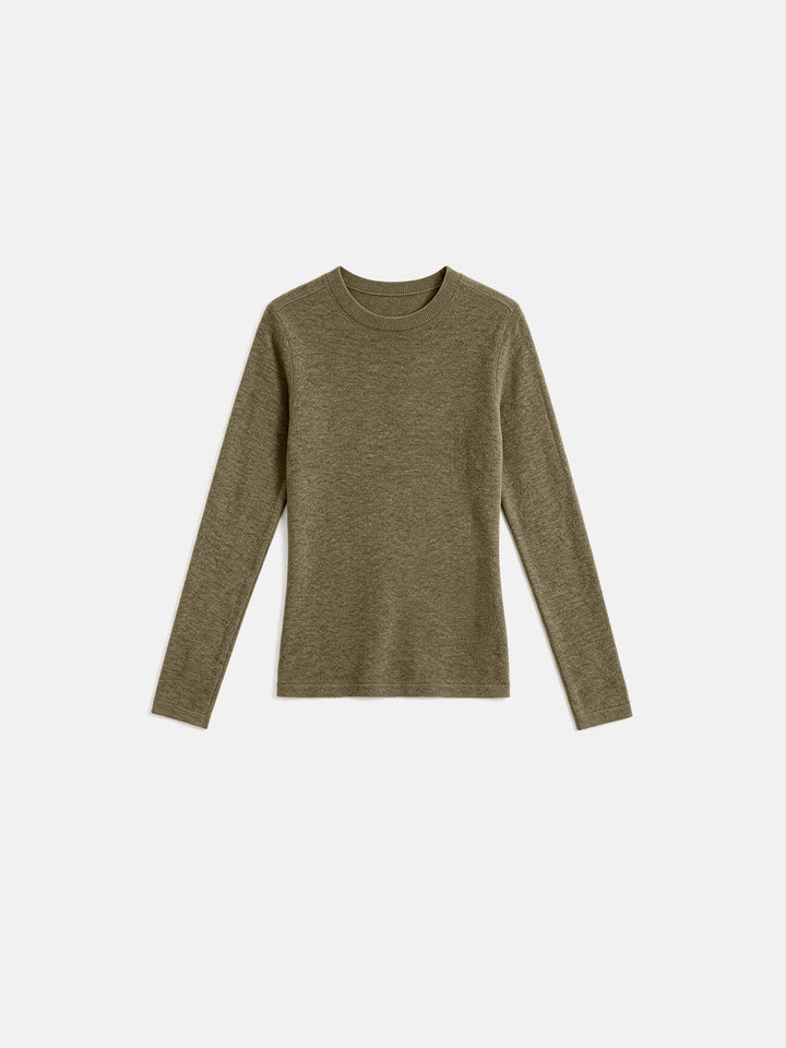 Seamless Cashmere Base Layer Knit for Women
