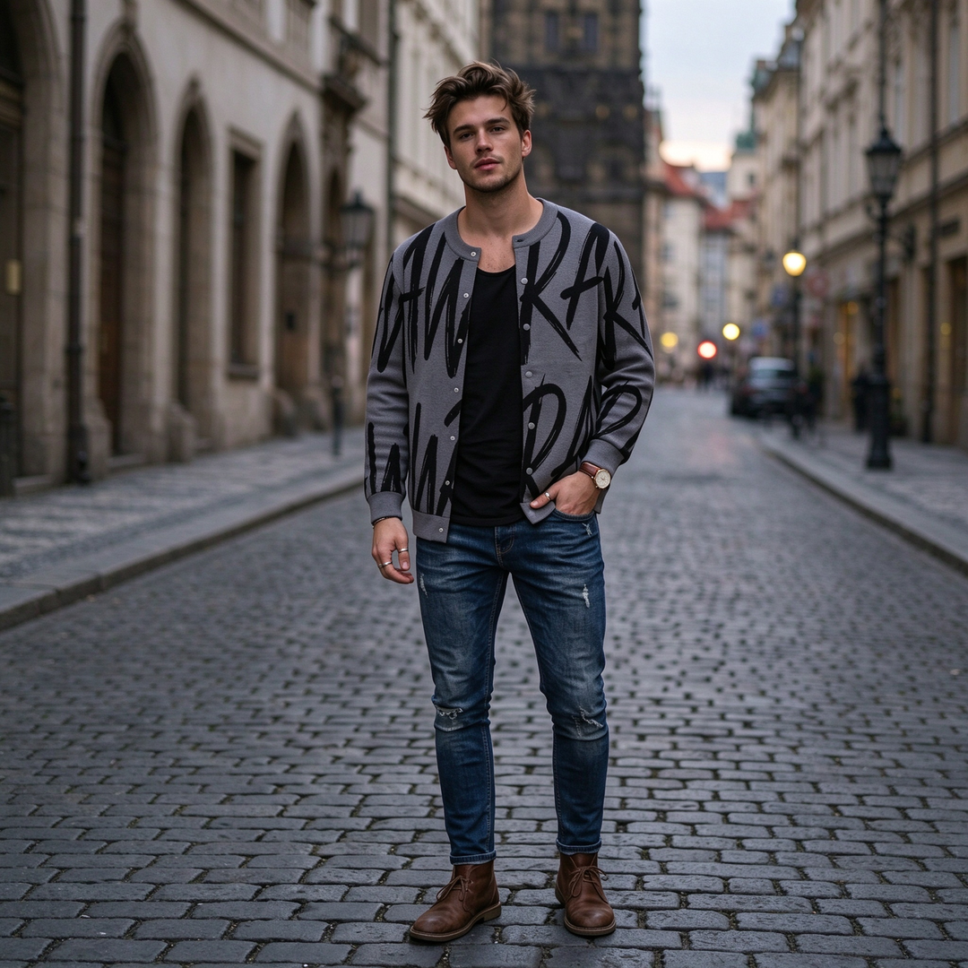 Graffiti Text Print - Men&