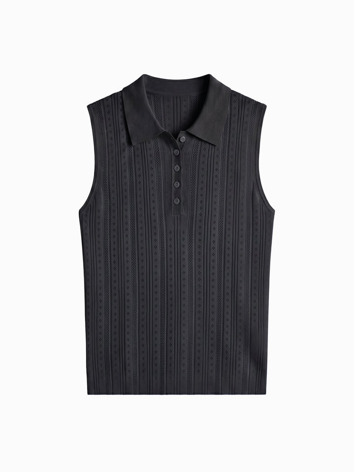 Lightweight Tencel Linen Knit Tank Top for Women