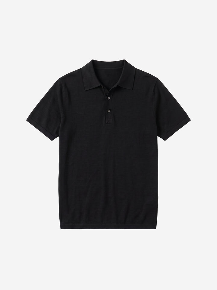 Polo en laine mérinos pour homme - Séchage rapide - Randonnée en extérieur - Haut de sport