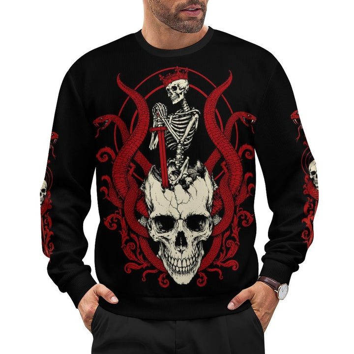 Skull Snake Allover Print - Men&