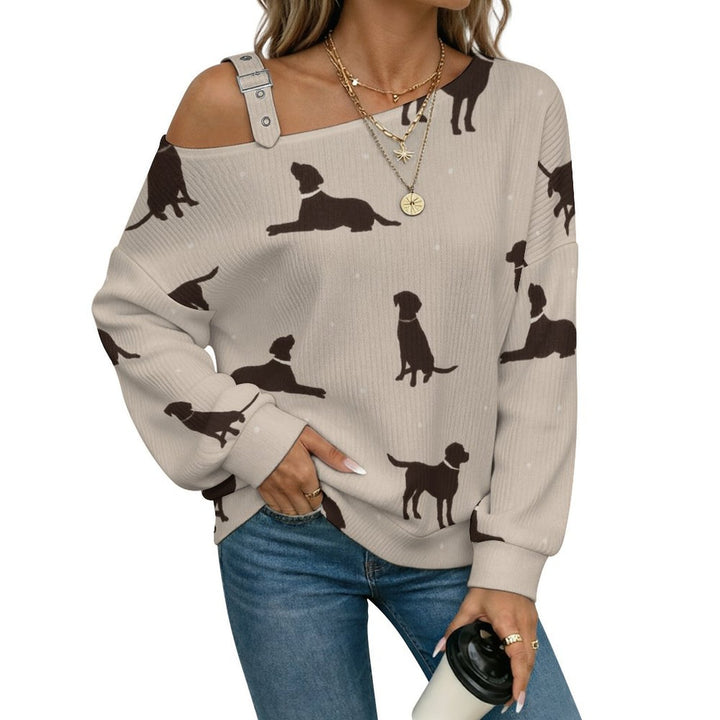 Dog Silhouette Print - Women&