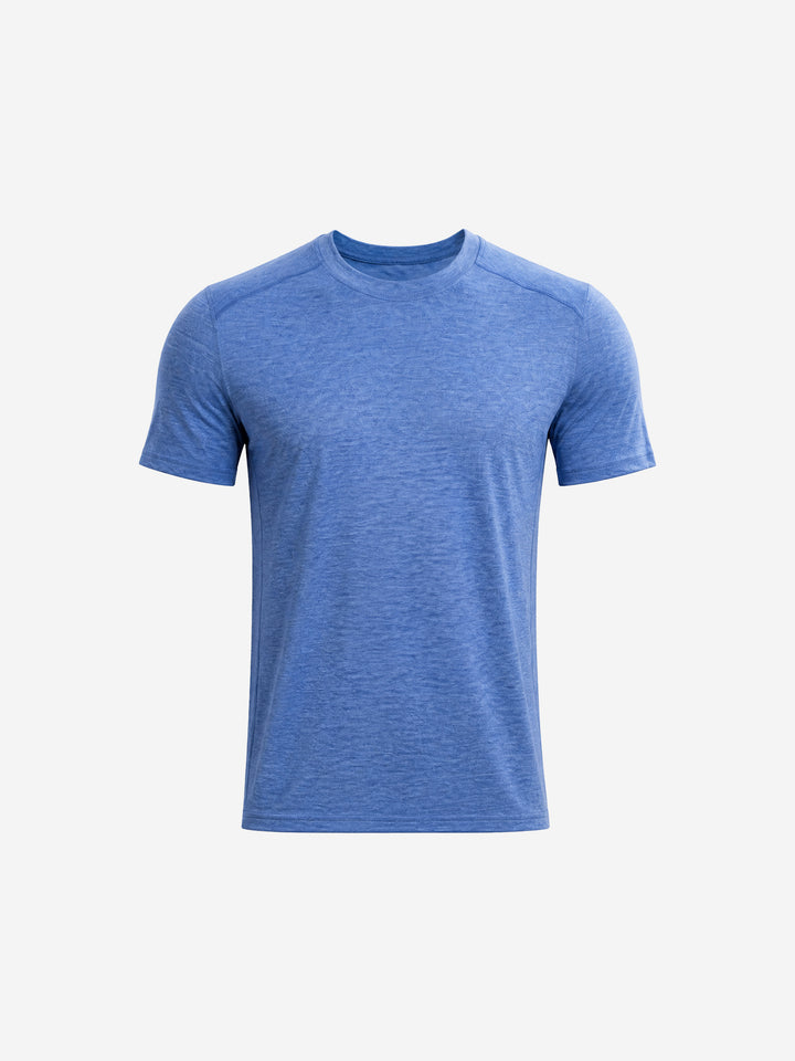 T-shirt de sport pour homme en laine mérinos à séchage rapide - Randonnée, course, respirant