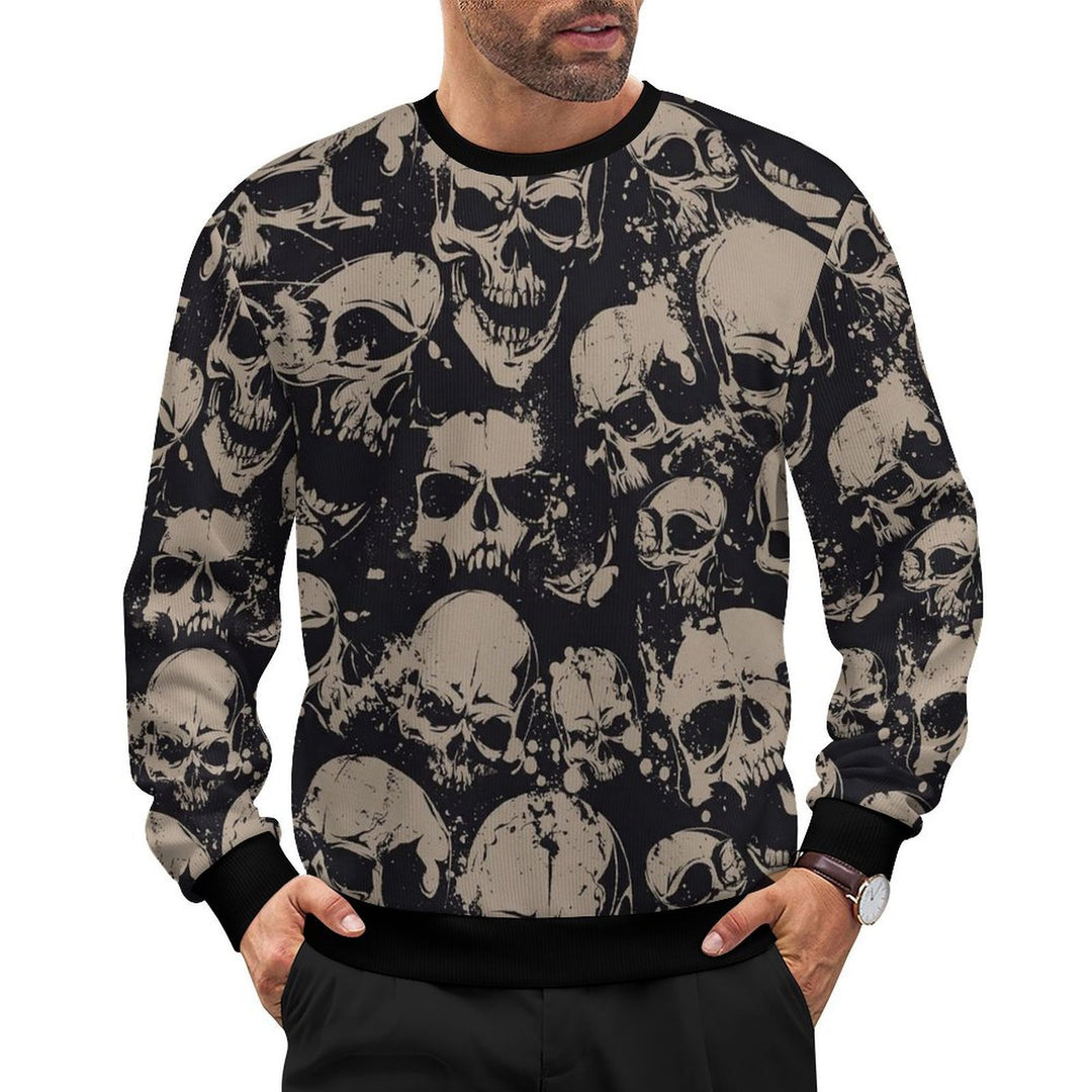 Grunge Skull Allover Print - Men&