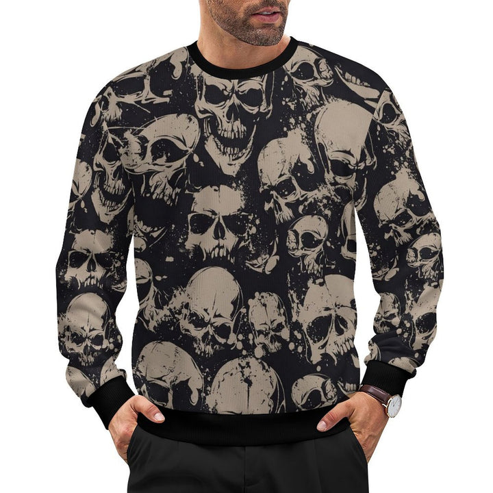 Grunge Skull Allover Print - Men&