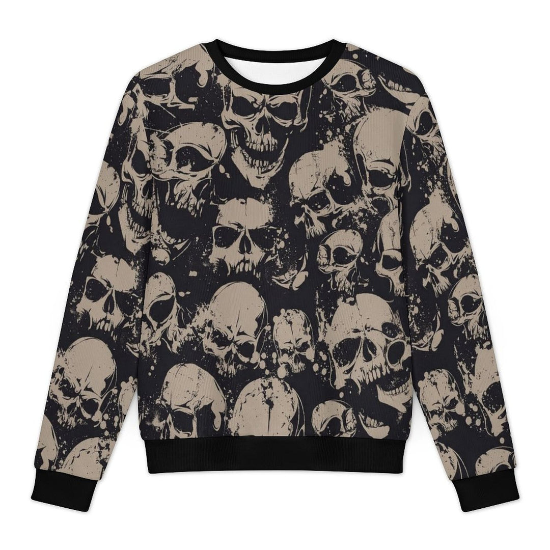 Grunge Skull Allover Print - Men&