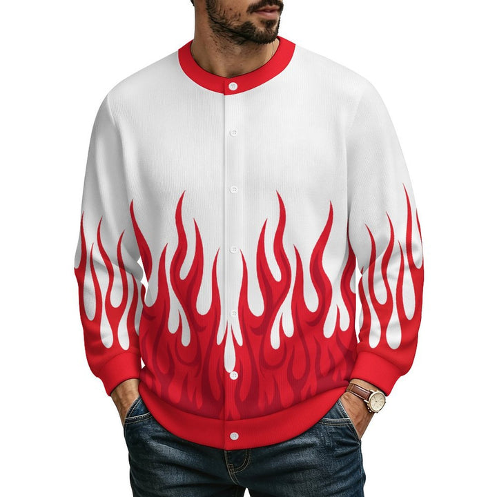 Red Flame Print - Men&