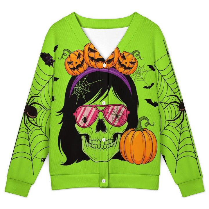 Pumpkin Skull Print - Women&