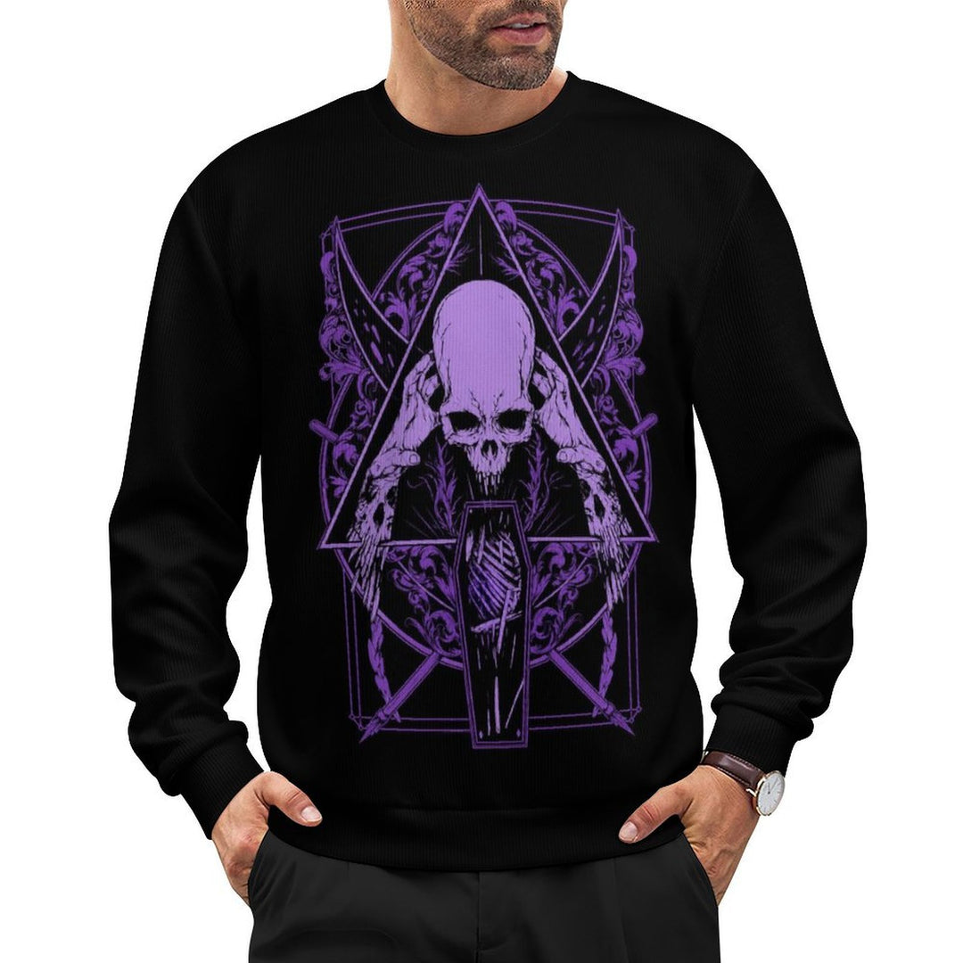 Purple Skull Allover Print - Men&