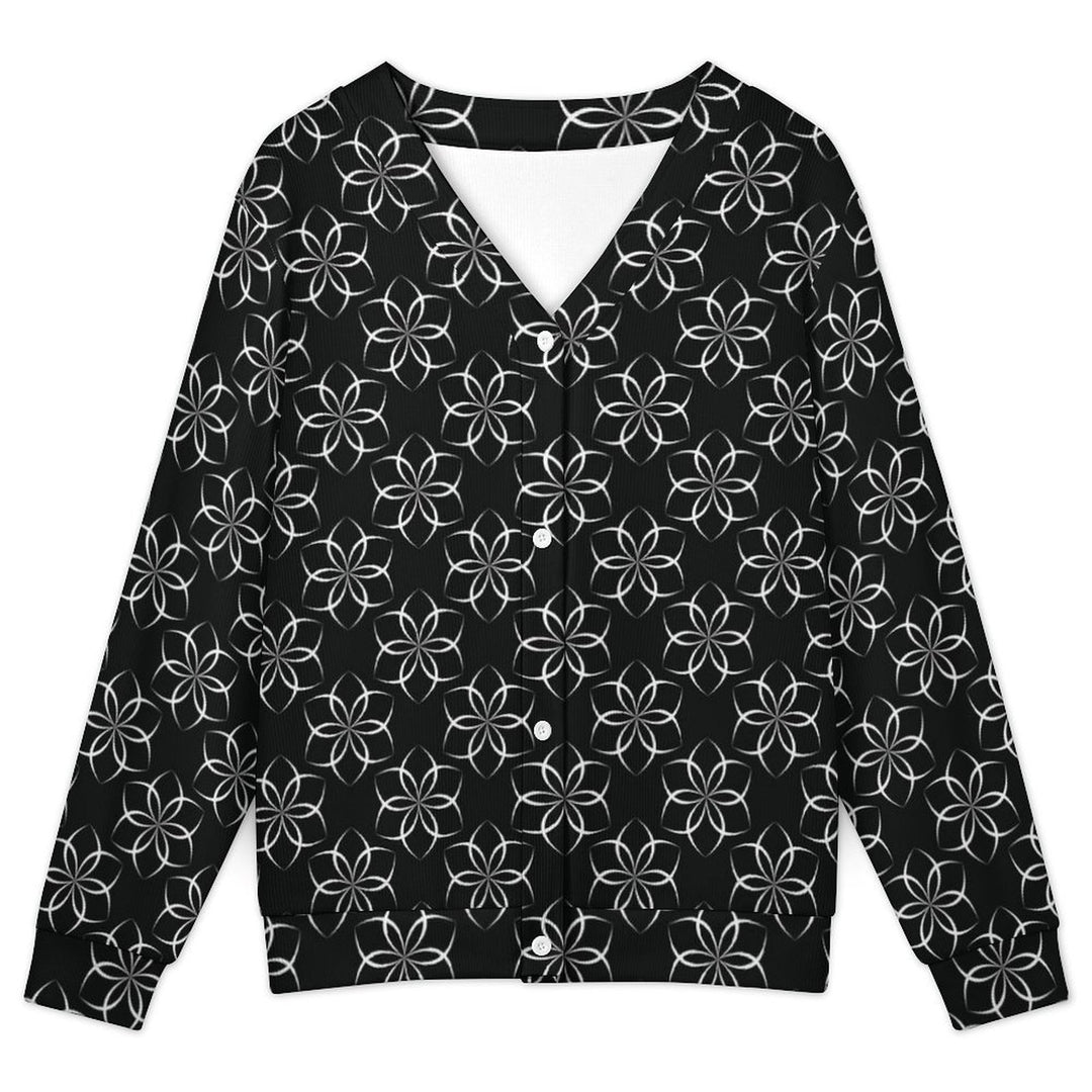 Geometric Flower Print - Women&