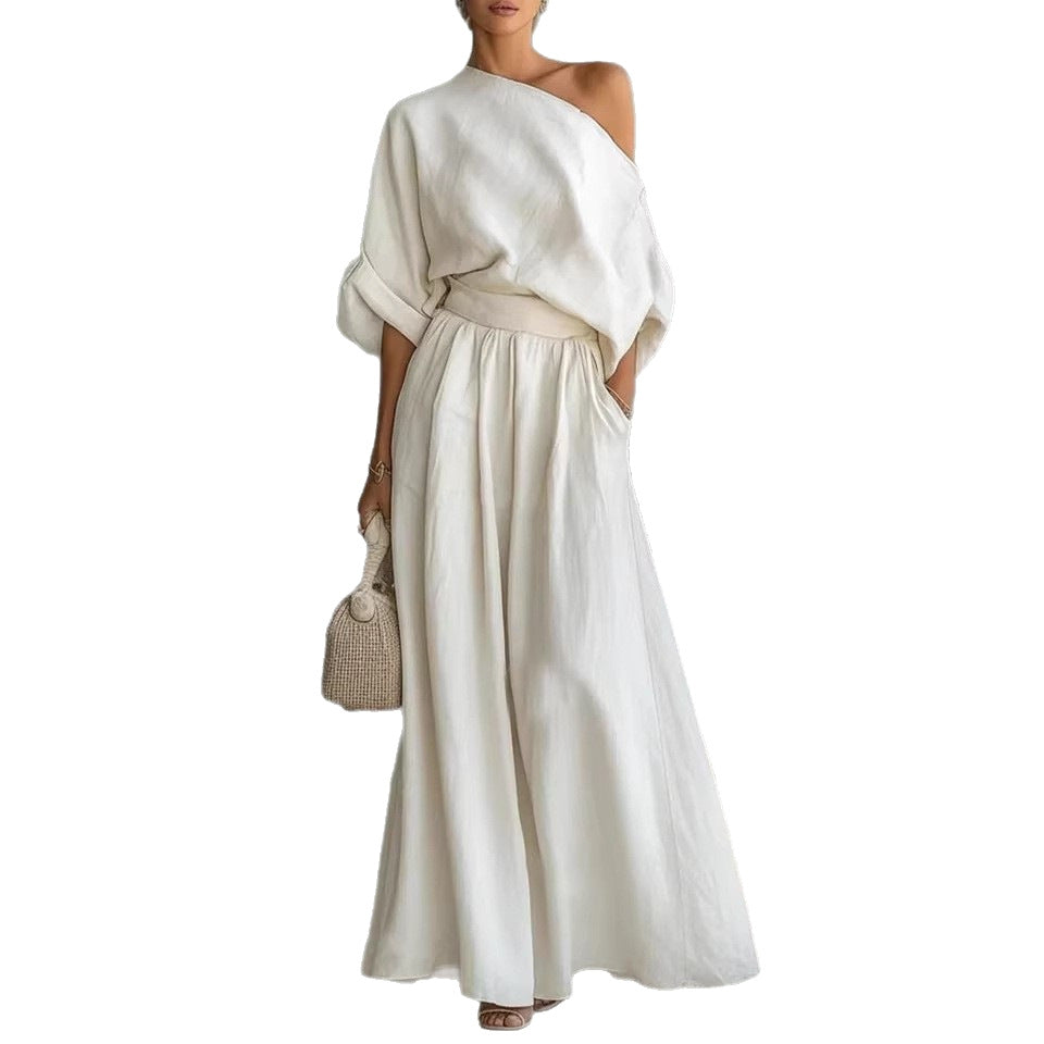 Sophisticated Asymmetry: The 2026 One-Shoulder Trousers Set