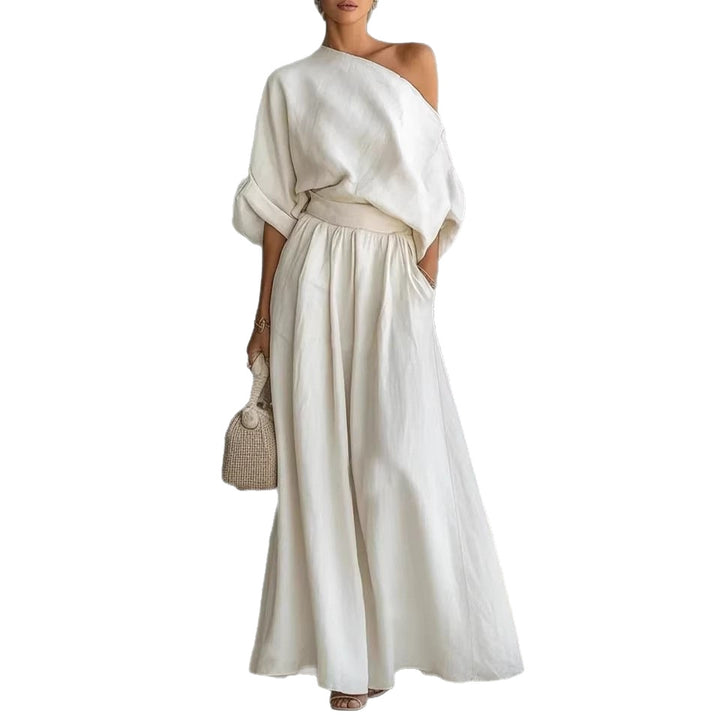 Sophisticated Asymmetry: The 2026 One-Shoulder Trousers Set