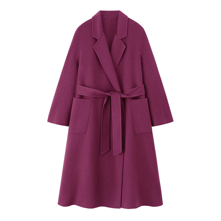 100% Cashmere Wrap Overcoat for Women