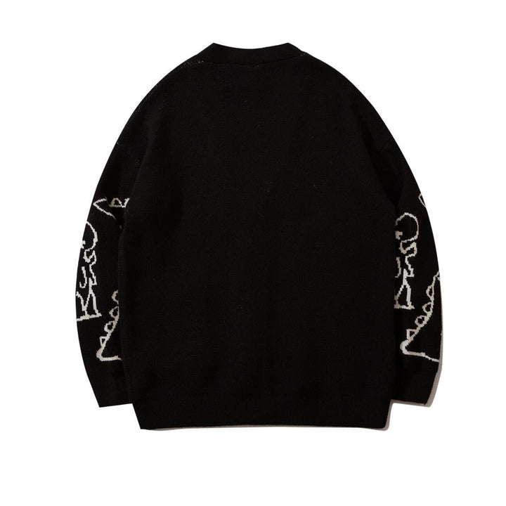 Ins Dinosaur Print Loose Fit Men&