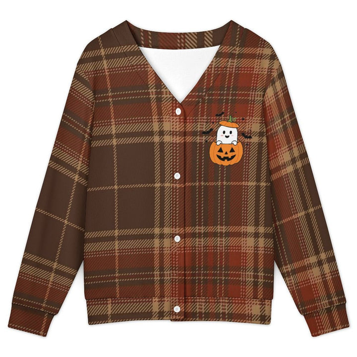 Plaid Ghost Pumpkin - Women&
