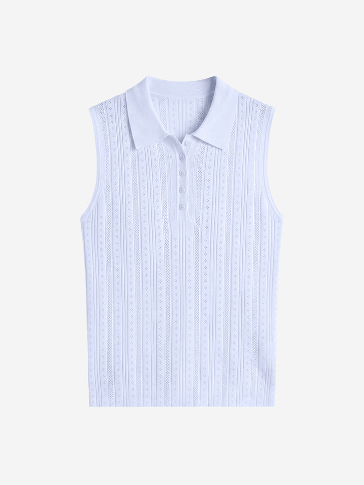 Lightweight Tencel Linen Knit Tank Top for Women