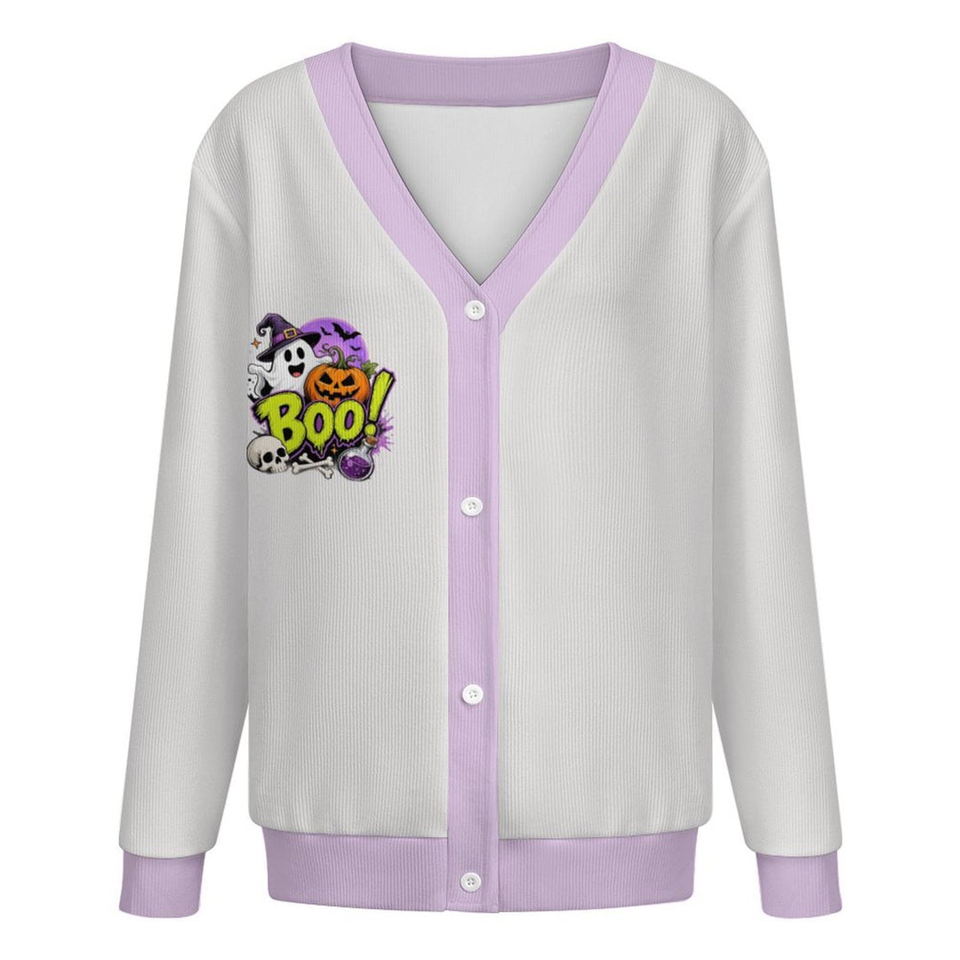 Boo Ghost Halloween Skull - Women&