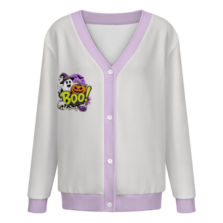 Boo Ghost Halloween Skull - Women&