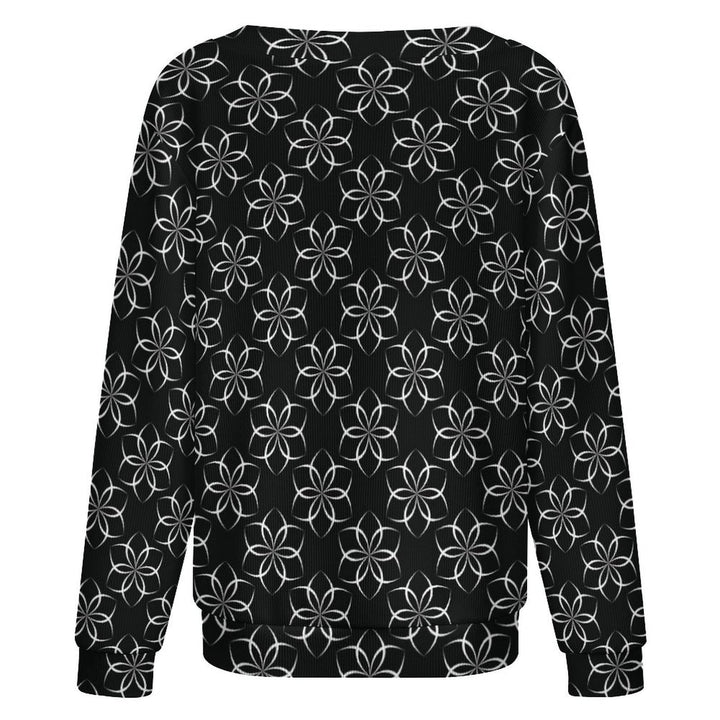 Geometric Flower Print - Women&