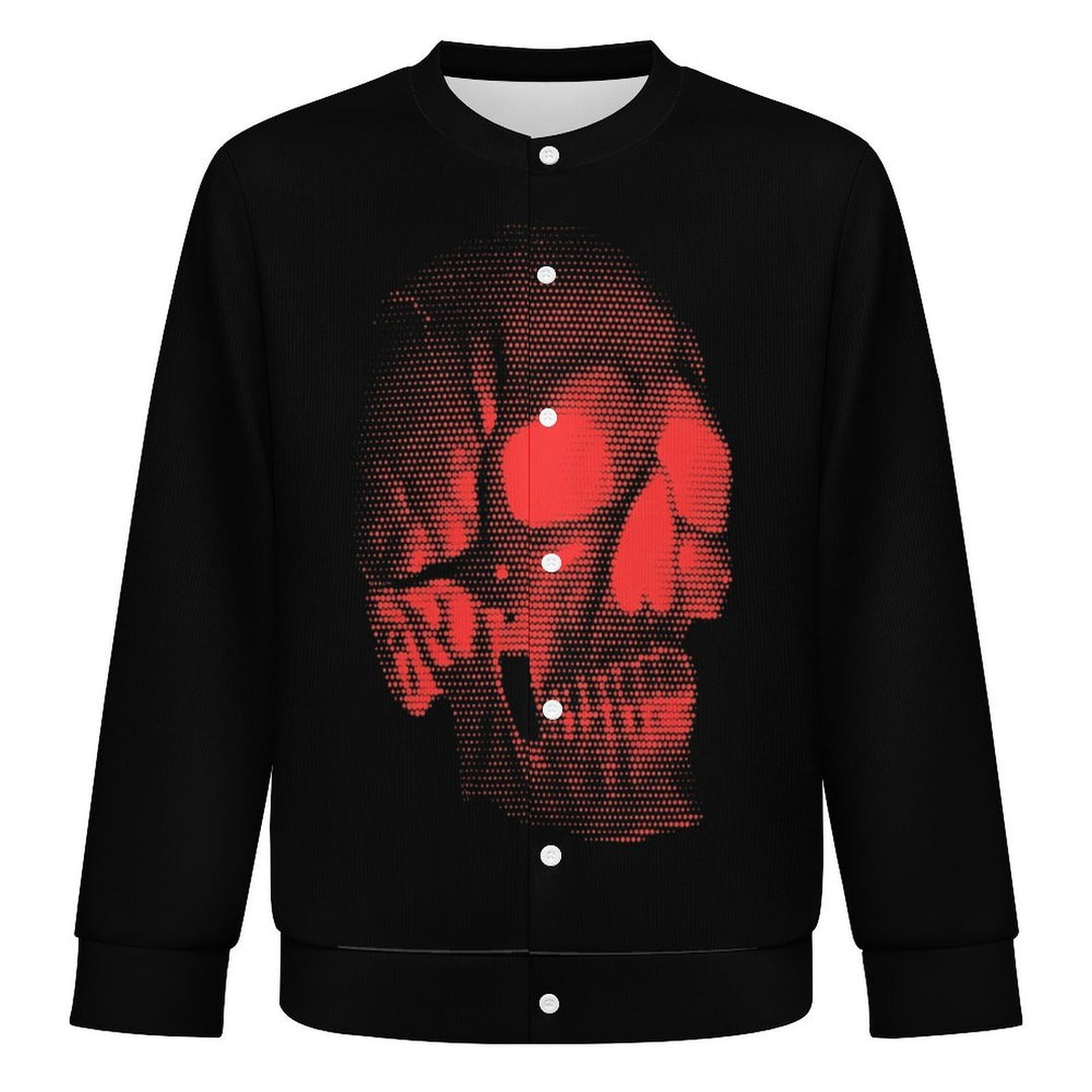 Red Halftone Skull - Men&