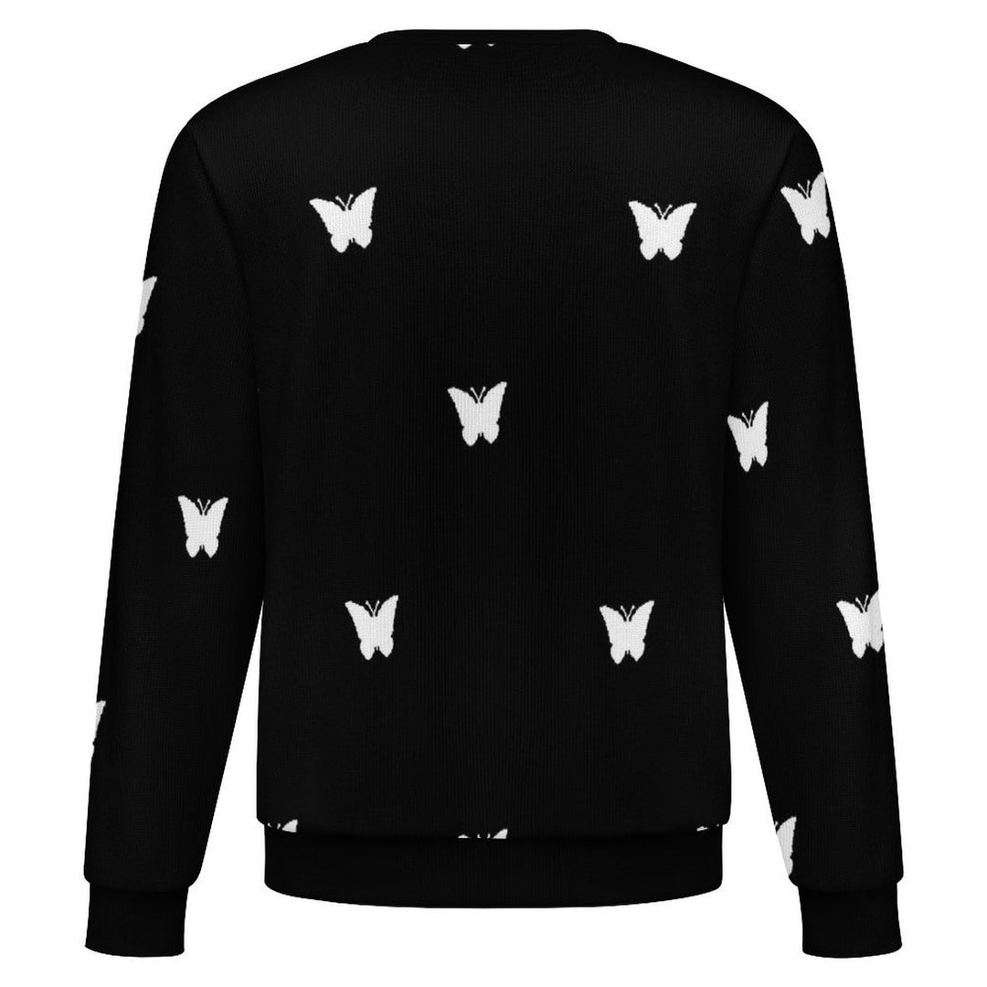 White Butterfly Print - Men&