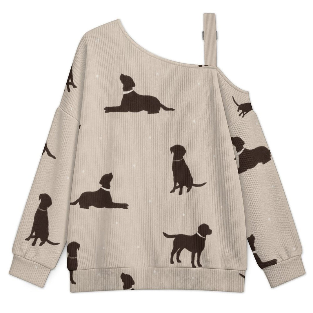 Dog Silhouette Print - Women&